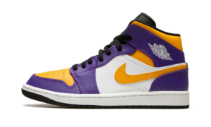 Air Jordan 1 Mid 'Lakers Purple' Reps
