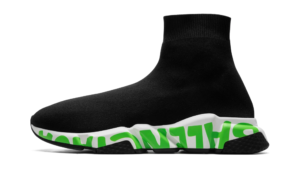 Balenciaga Speed Sneaker 'Midsole Graffiti - Black Fluo Green' Reps