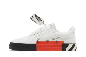 Off-White Vulcanized Low Canvas 'White Black' Reps