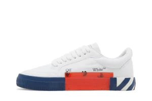 Off-White Vulcanized Low Canvas 'White Navy Blue' Reps