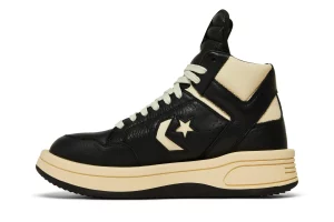Rick Owens DRKSHDW x Converse TURBOWPN Mid 'Black Cloud Cream' Reps